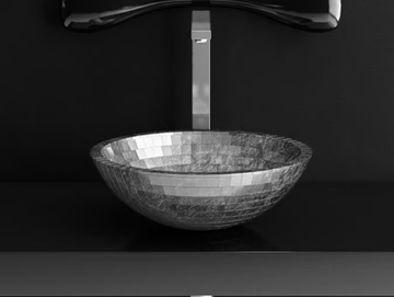 MOSAIC - Countertop round Teknoform® washbasin by Glass Design - view 2